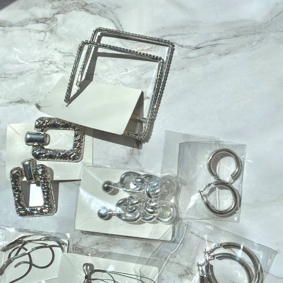 Lot - Mix Round Square Jewelry Earrings Ear Stud Ear Mix For Women's - Picture 4 of 8